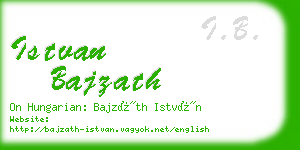 istvan bajzath business card